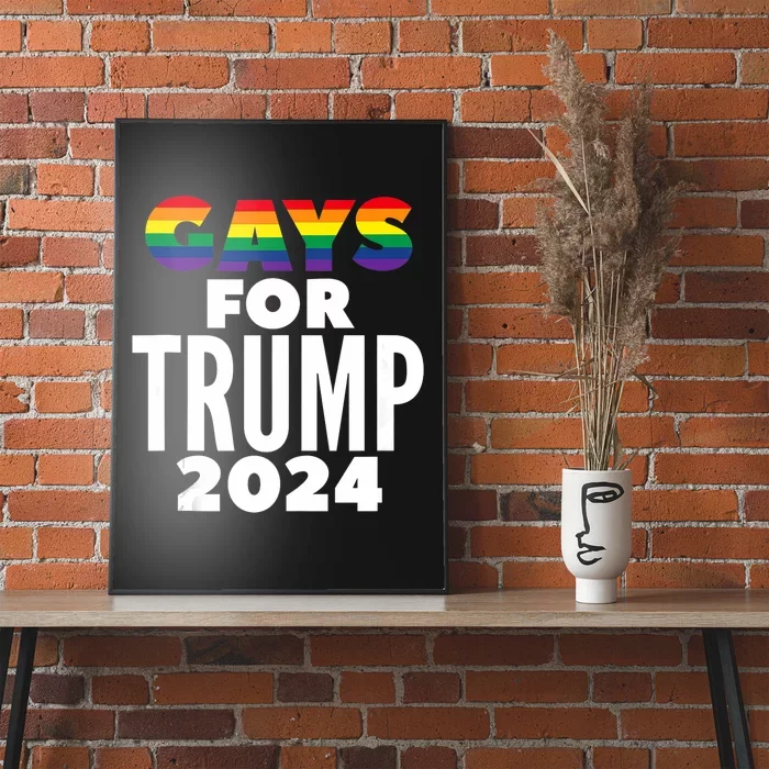 Gays For Trump 2024 Election Vote Poster