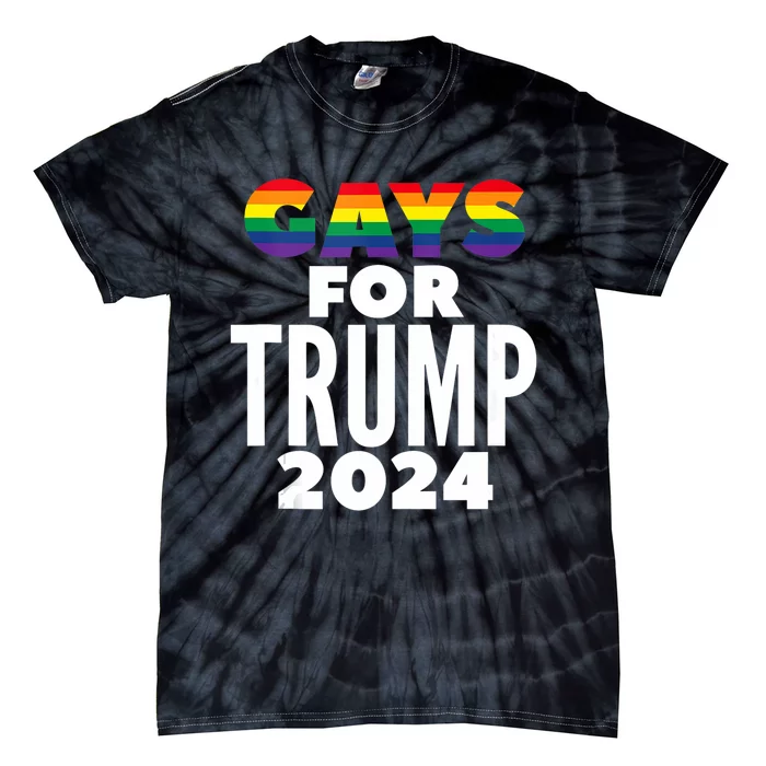 Gays For Trump 2024 Election Vote Tie-Dye T-Shirt