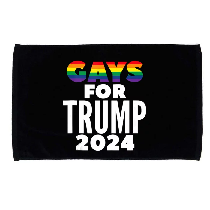 Gays For Trump 2024 Election Vote Microfiber Hand Towel