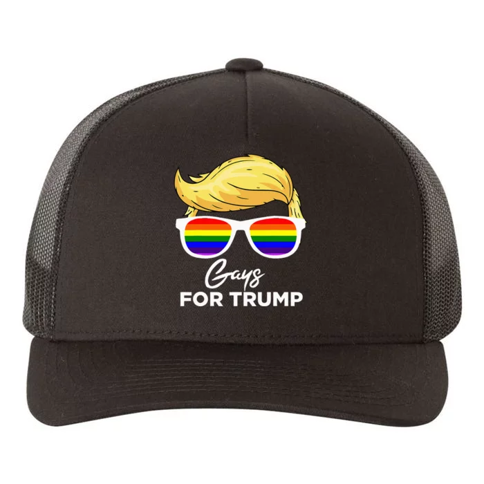 Gays For Trump 2024 Election Donald Trump President Yupoong Adult 5-Panel Trucker Hat