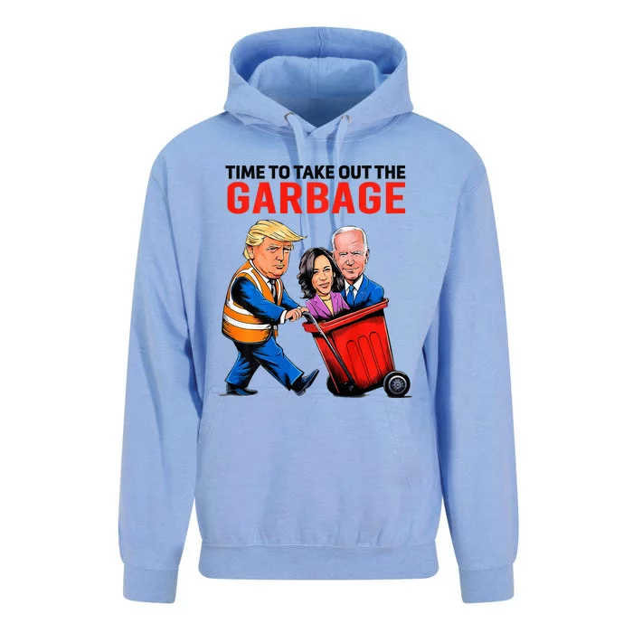 Garbage For Trump 2024 Time To Take Out Garbage Unisex Surf Hoodie