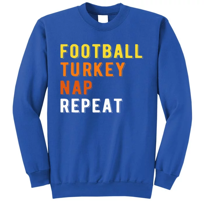 Gaming Football Turkey Nap Repeat Pumpkin  Thanksgiving Sweatshirt