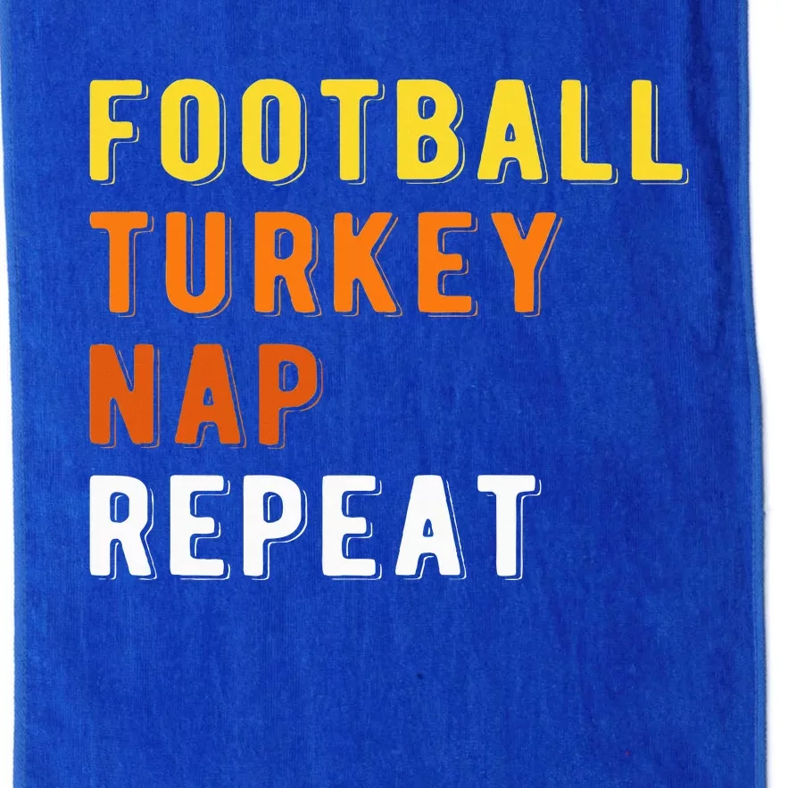 Gaming Football Turkey Nap Repeat Pumpkin  Thanksgiving Platinum Collection Golf Towel