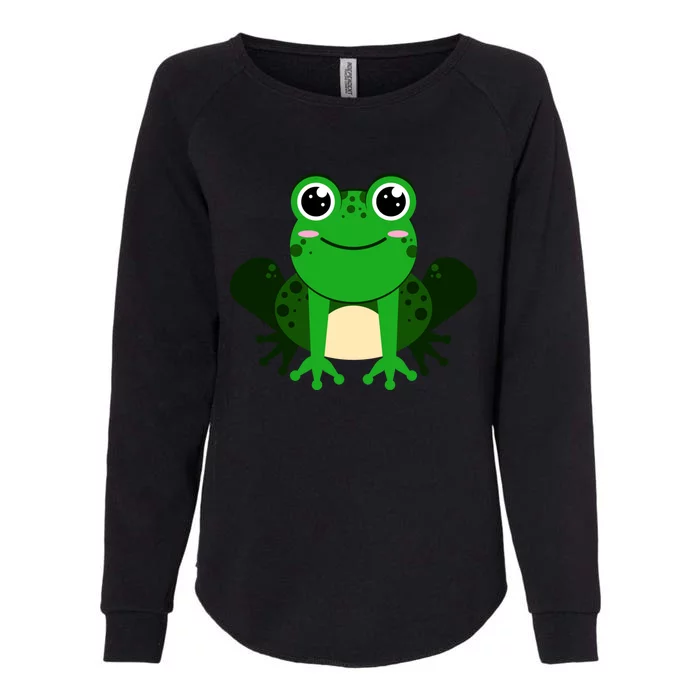 Green Frog True Toad Amphibian Froggy Lover Tadpole Gift Womens California Wash Sweatshirt