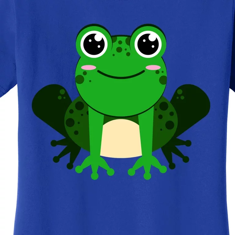 Green Frog True Toad Amphibian Froggy Lover Tadpole Gift Women's T-Shirt