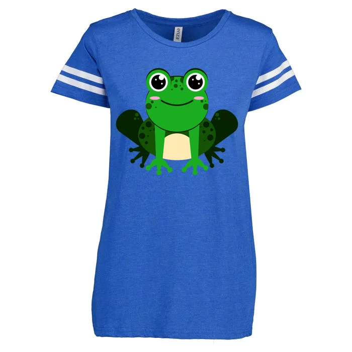 Green Frog True Toad Amphibian Froggy Lover Tadpole Gift Enza Ladies Jersey Football T-Shirt