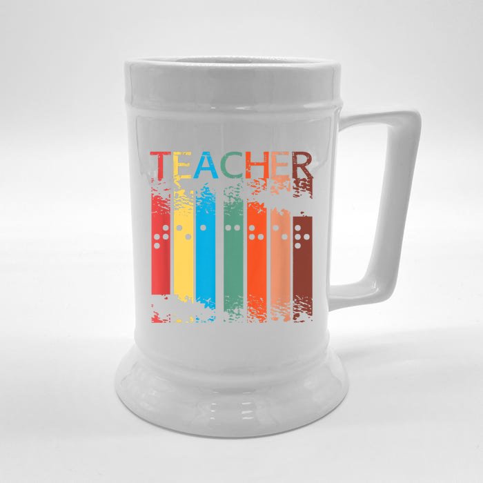 Gifts For Teacher Of The Visually Impaired TVI Braille Front & Back Beer Stein