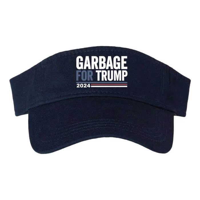 Garbage For Trump 2024 Election Valucap Bio-Washed Visor