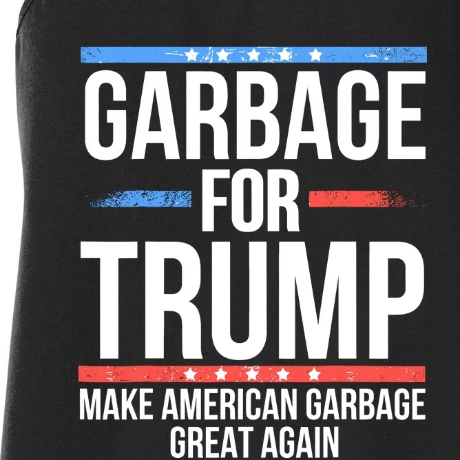 Garbage For Trump Women's Racerback Tank