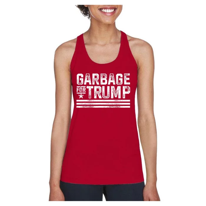 Garbage For Trump Women's Racerback Tank