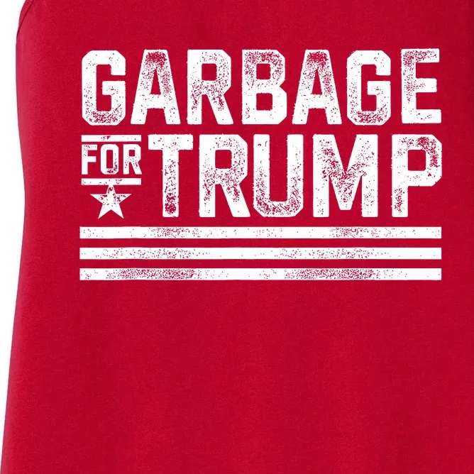 Garbage For Trump Women's Racerback Tank