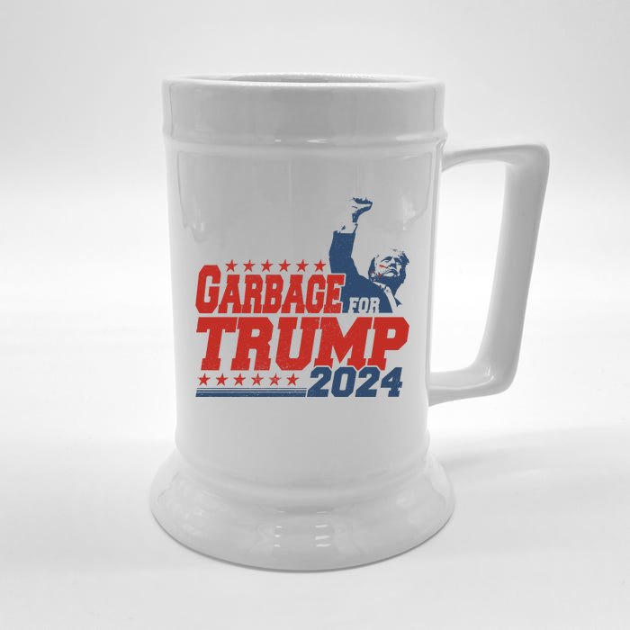 Garbage For Trump Front & Back Beer Stein