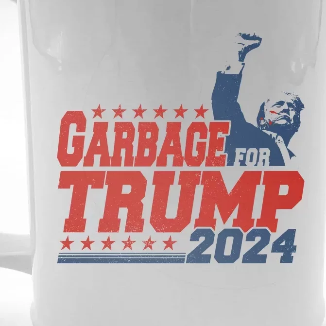 Garbage For Trump Front & Back Beer Stein