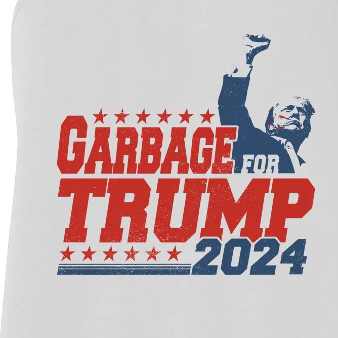 Garbage For Trump Women's Racerback Tank