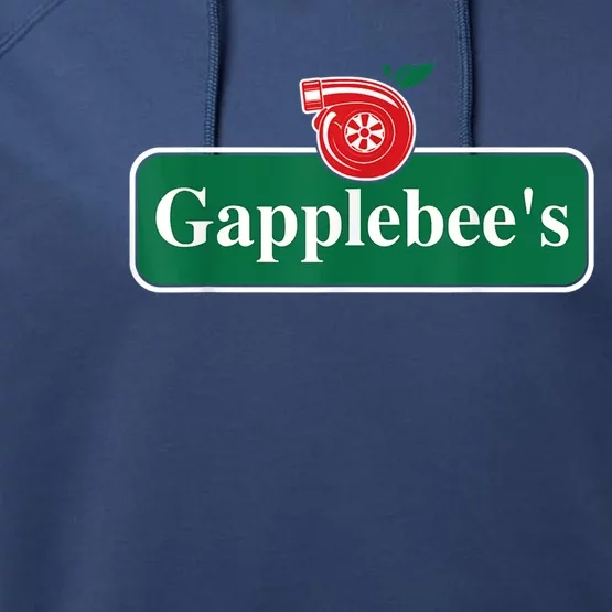 Gapplebee Funny Turbo Race Car Enthusiast Racing Performance Fleece Hoodie