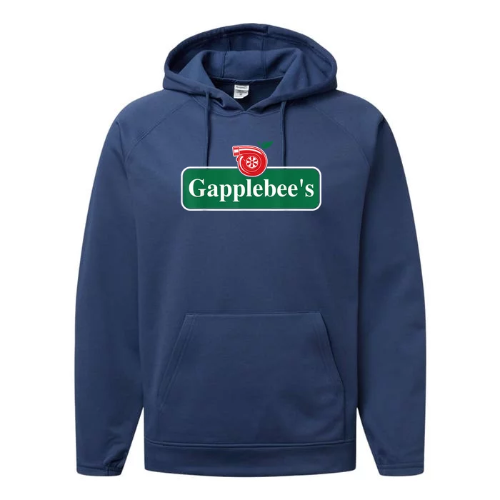 Gapplebee Funny Turbo Race Car Enthusiast Racing Performance Fleece Hoodie