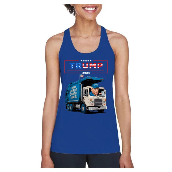 Garbage For Trump Women's Racerback Tank