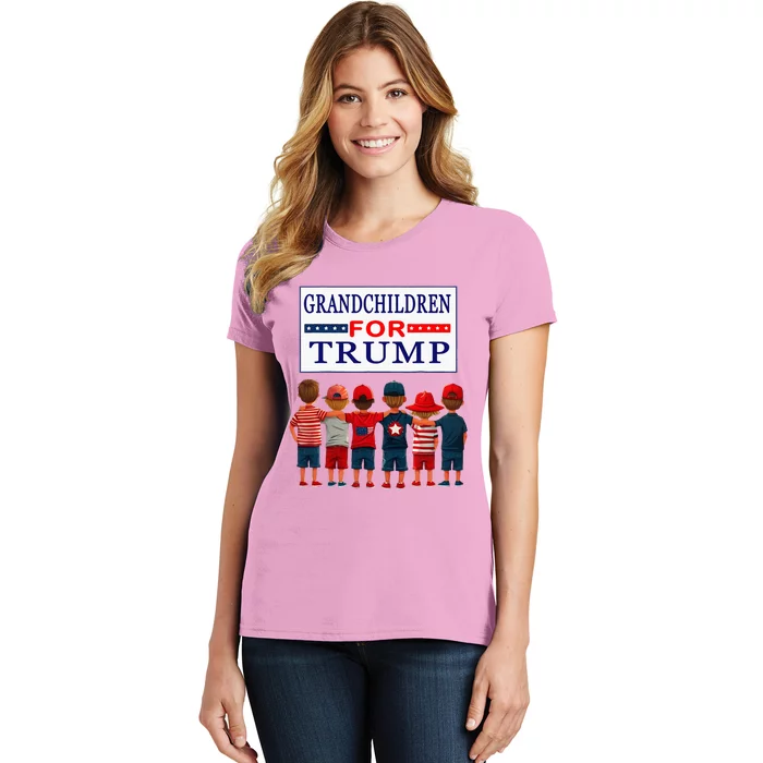 Grandchildren For Trump Vote For Grandpa Women's T-Shirt