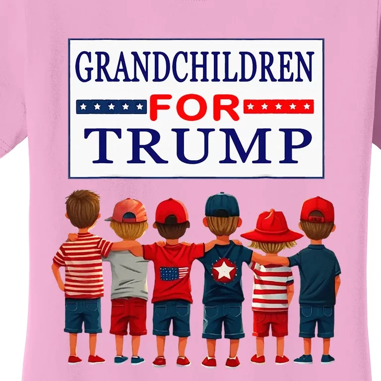 Grandchildren For Trump Vote For Grandpa Women's T-Shirt