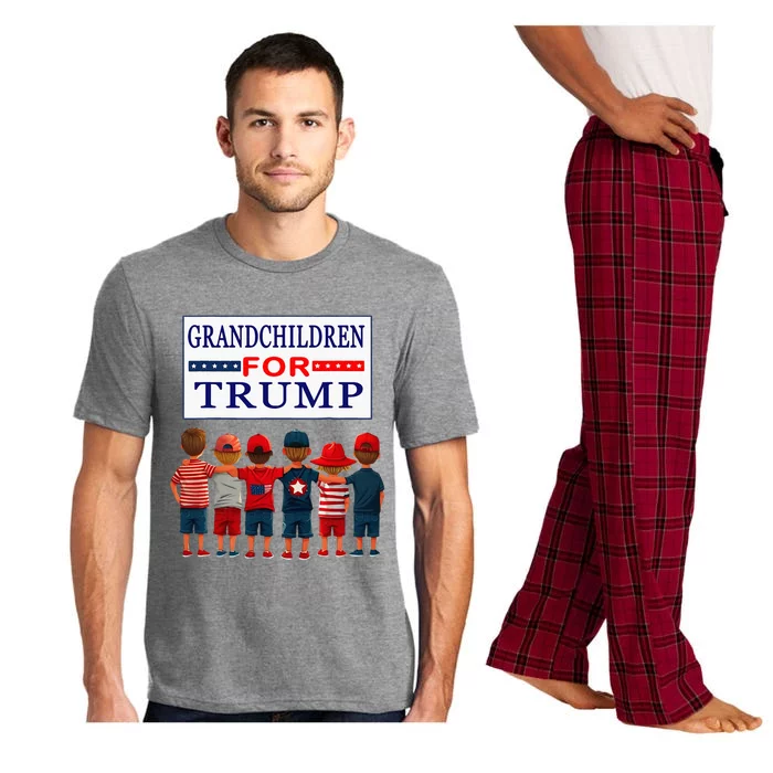 Grandchildren For Trump Vote For Grandpa Pajama Set