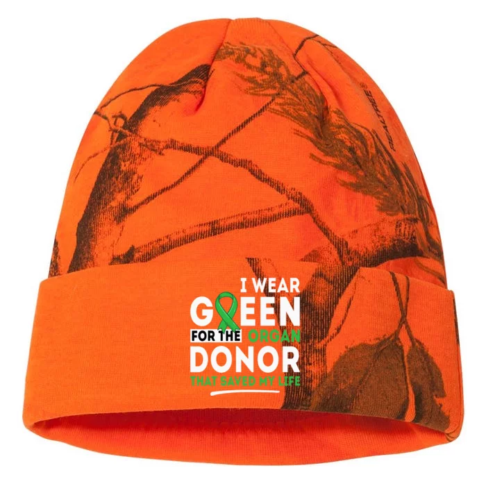 Green For The Organ Donor Transplant Kidney Liver Surgery Kati - 12in Camo Beanie