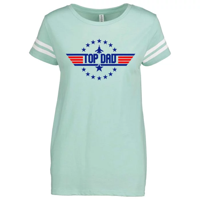 Gift from Top Dad Father's Day Enza Ladies Jersey Football T-Shirt