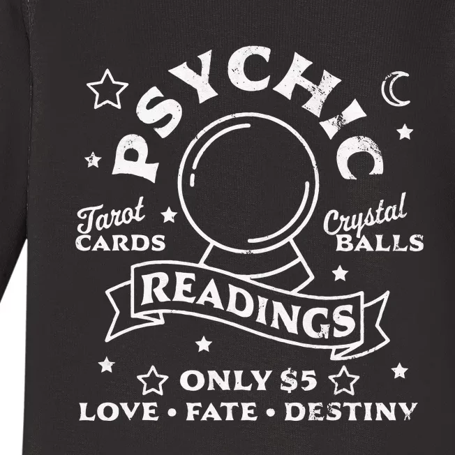 Gypsy Fortune Teller Psychic Readings Tarot Crystal Ball Baby Long Sleeve Bodysuit