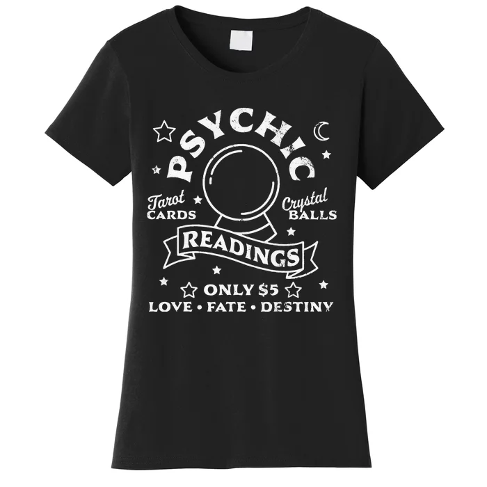 Gypsy Fortune Teller Psychic Readings Tarot Crystal Ball Women's T-Shirt