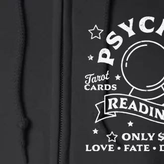 Gypsy Fortune Teller Psychic Readings Tarot Crystal Ball Full Zip Hoodie