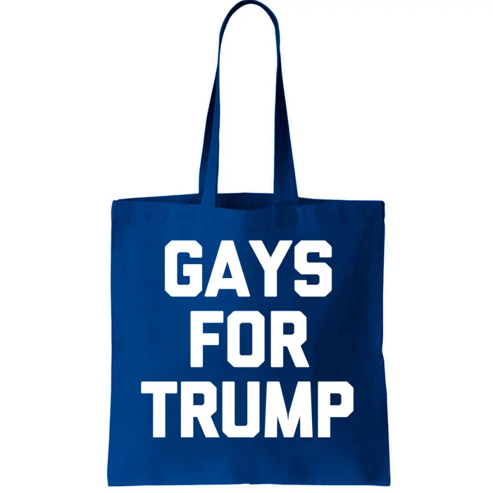 Gays For Trump President Vote 2024 USA Flag Rainbow LGBT Tote Bag