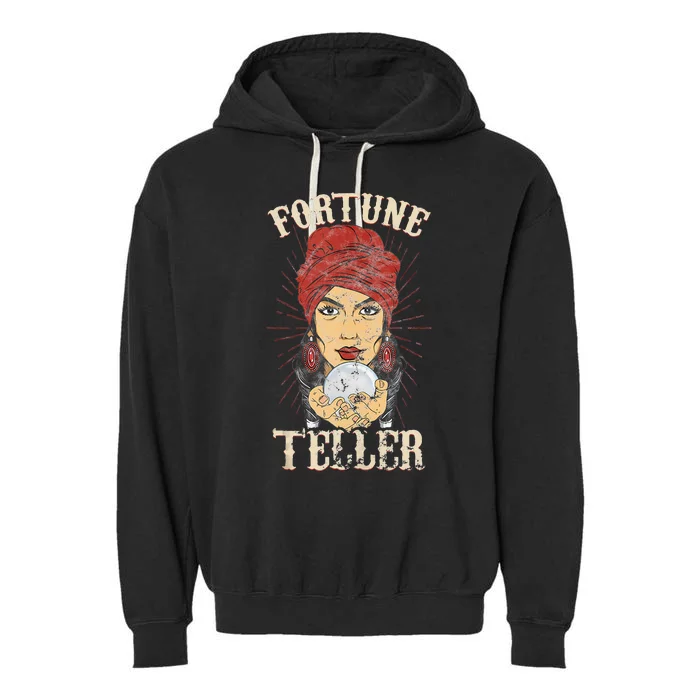 Gypsy Fortune Teller Psychic Fortune Teller Costume Garment-Dyed Fleece Hoodie