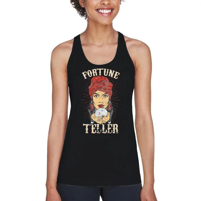 Gypsy Fortune Teller Psychic Fortune Teller Costume Women's Racerback Tank