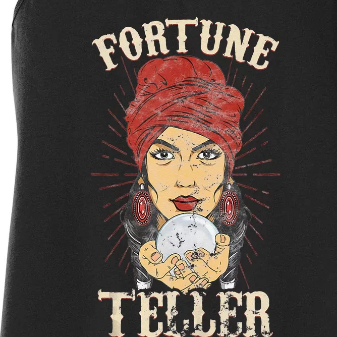 Gypsy Fortune Teller Psychic Fortune Teller Costume Women's Racerback Tank