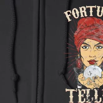 Gypsy Fortune Teller Psychic Fortune Teller Costume Full Zip Hoodie