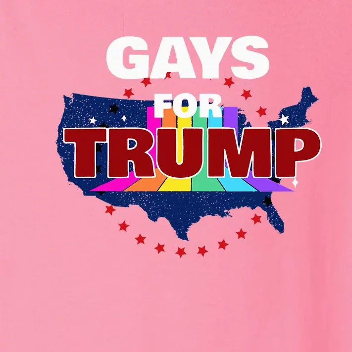 Gays For Trump 2024 Pro Reelect Donald Trump Toddler Long Sleeve Shirt