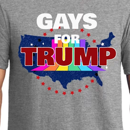 Gays For Trump 2024 Pro Reelect Donald Trump Pajama Set