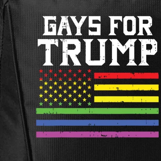 Gays For Trump Usa Flag Pro Reelect Donald 2020 Lgpt Gift City Backpack