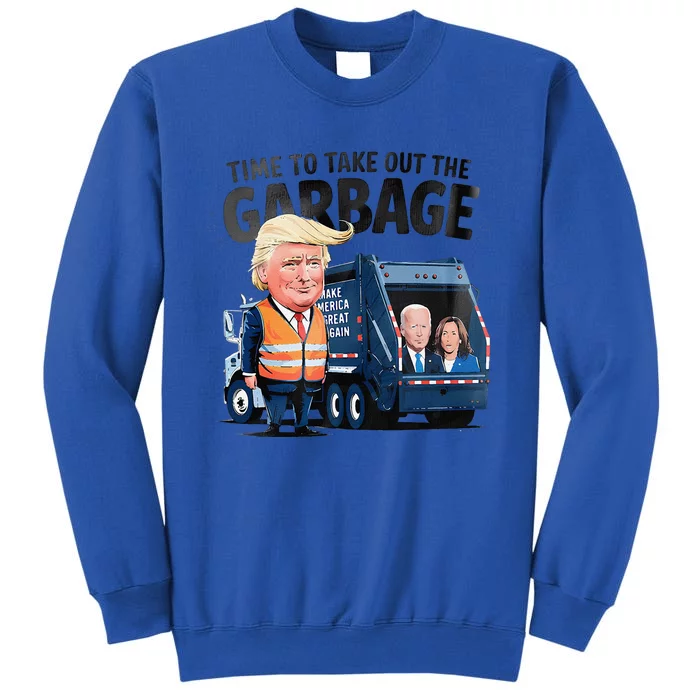 Garbage For Trump 2024 Funny Time To Take Out Garbage Biden Sweatshirt