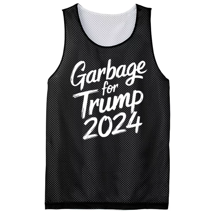 Garbage For Trump 2024 We Are Not Garbage Vote Trump Mesh Reversible Basketball Jersey Tank