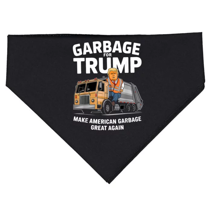 Garbage For Trump USA-Made Doggie Bandana