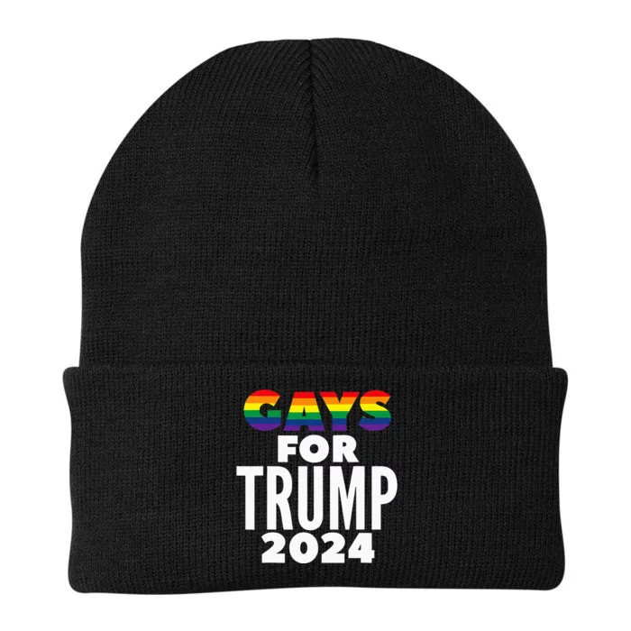 Gays For Trump 2024 Election Vote Knit Cap Winter Beanie