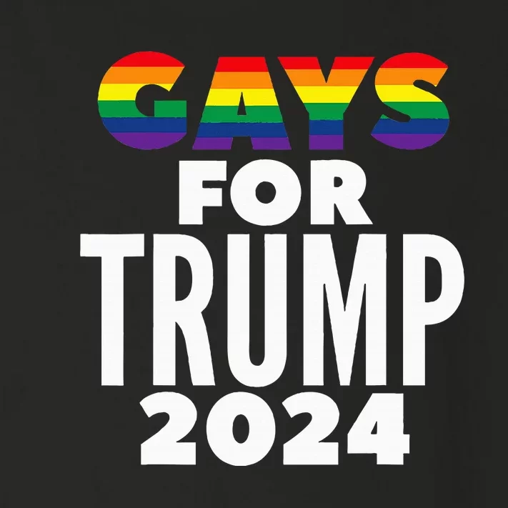 Gays For Trump 2024 Election Vote Toddler Long Sleeve Shirt