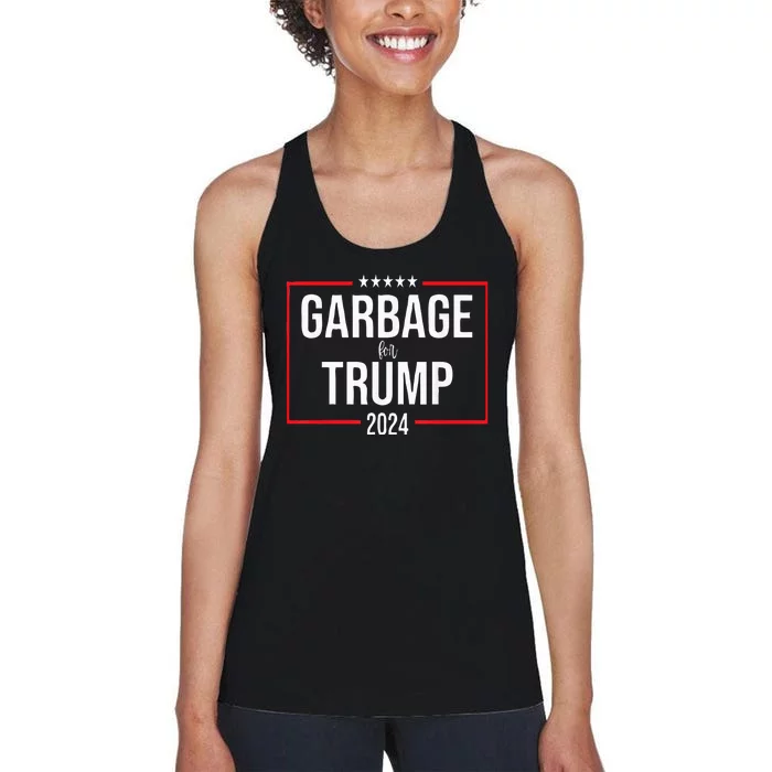 Garbage For Trump Make American Garbage Great Again Women's Racerback Tank