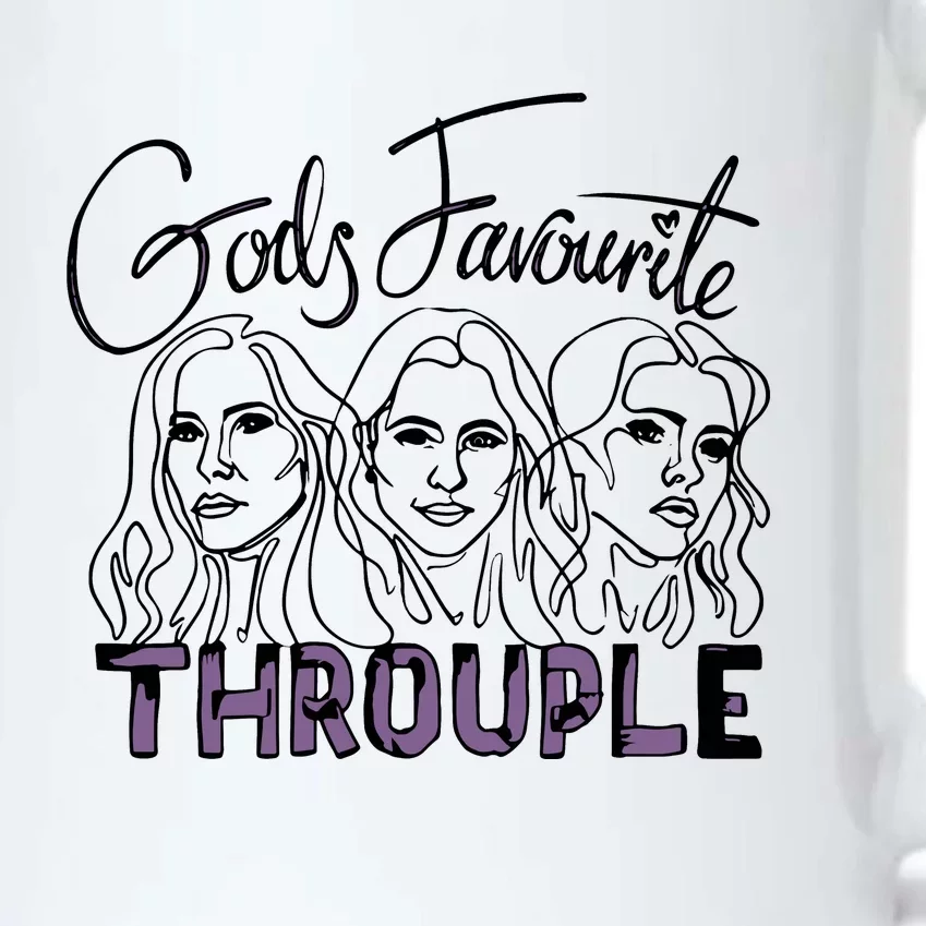 God’S Favourite Throuple Black Color Changing Mug