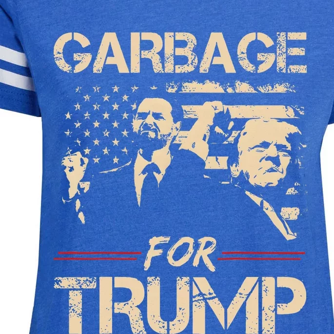 Garbage For Trump Make American Garbage Great Again Enza Ladies Jersey Football T-Shirt