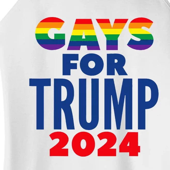 Gays For Trump 2024 Election Women’s Perfect Tri Rocker Tank