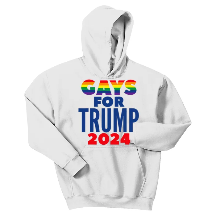 Gays For Trump 2024 Election Kids Hoodie