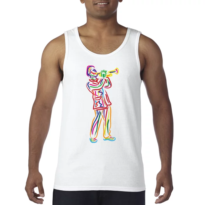 Gifts For Trumpeter Jazz Music Musician Trumpet Tank Top