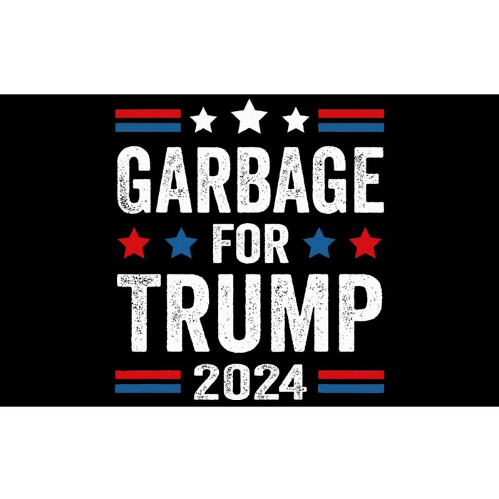 Garbage For Trump 2024 Trump Supporter Bumper Sticker