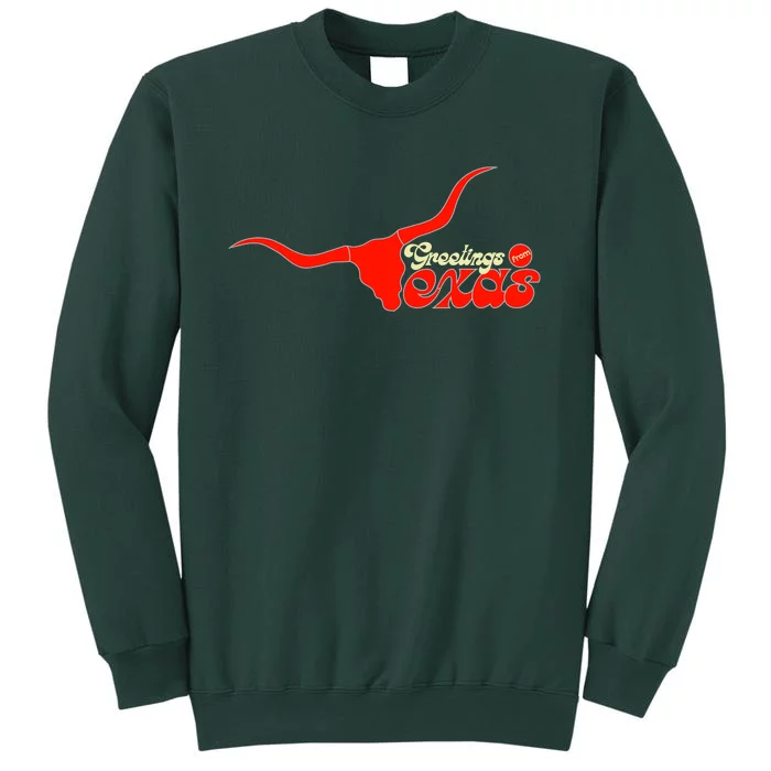 Greetings From Texas Longhorn Logo Tall Sweatshirt